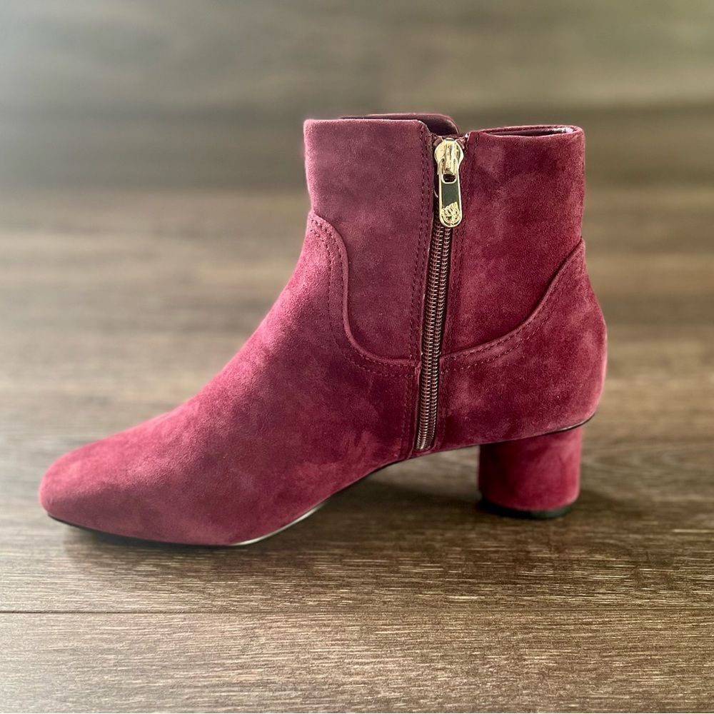 Draper James Bethany Ankle Booties in Burgundy. Size 7. NWOT! - Picture 11 of 16